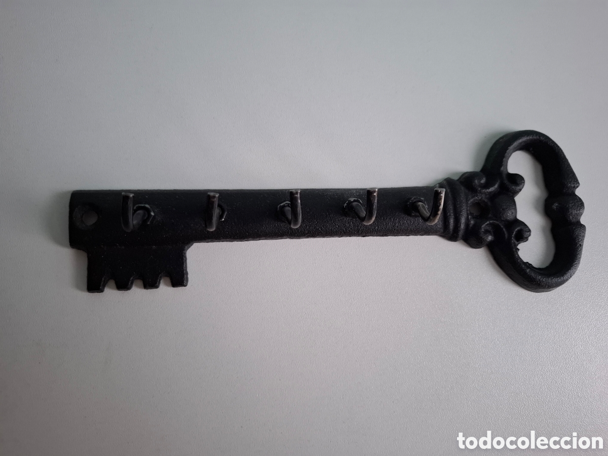 Vintage: Llavero pared en forma de llave - Foto 1