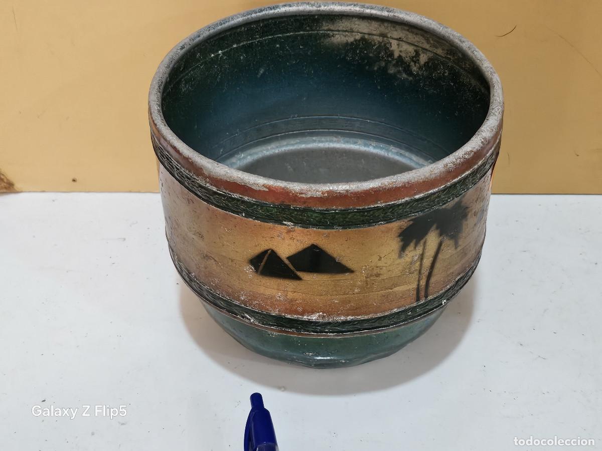 Vintage: maceta de alumini antigua - Foto 2