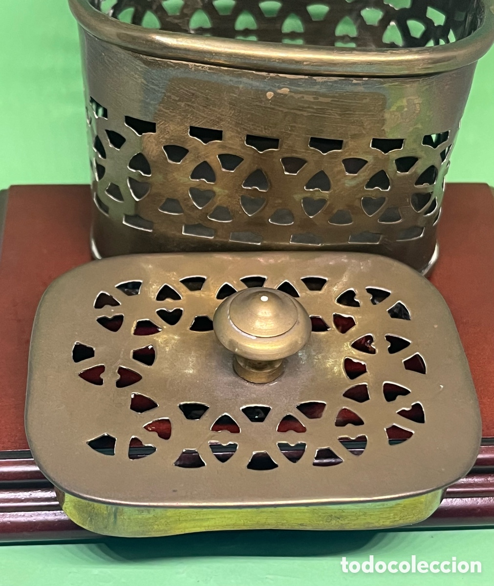 Vintage: ANTIGUA CAJA DE BRONCE DE INDIA - Foto 4