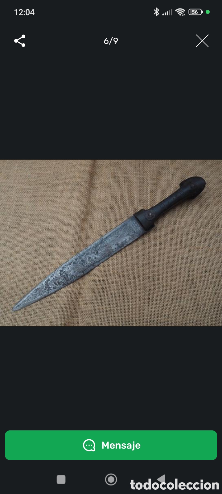 Vintage: DAGA RUSA CAUCASICA KINJAL 1800 - Foto 4