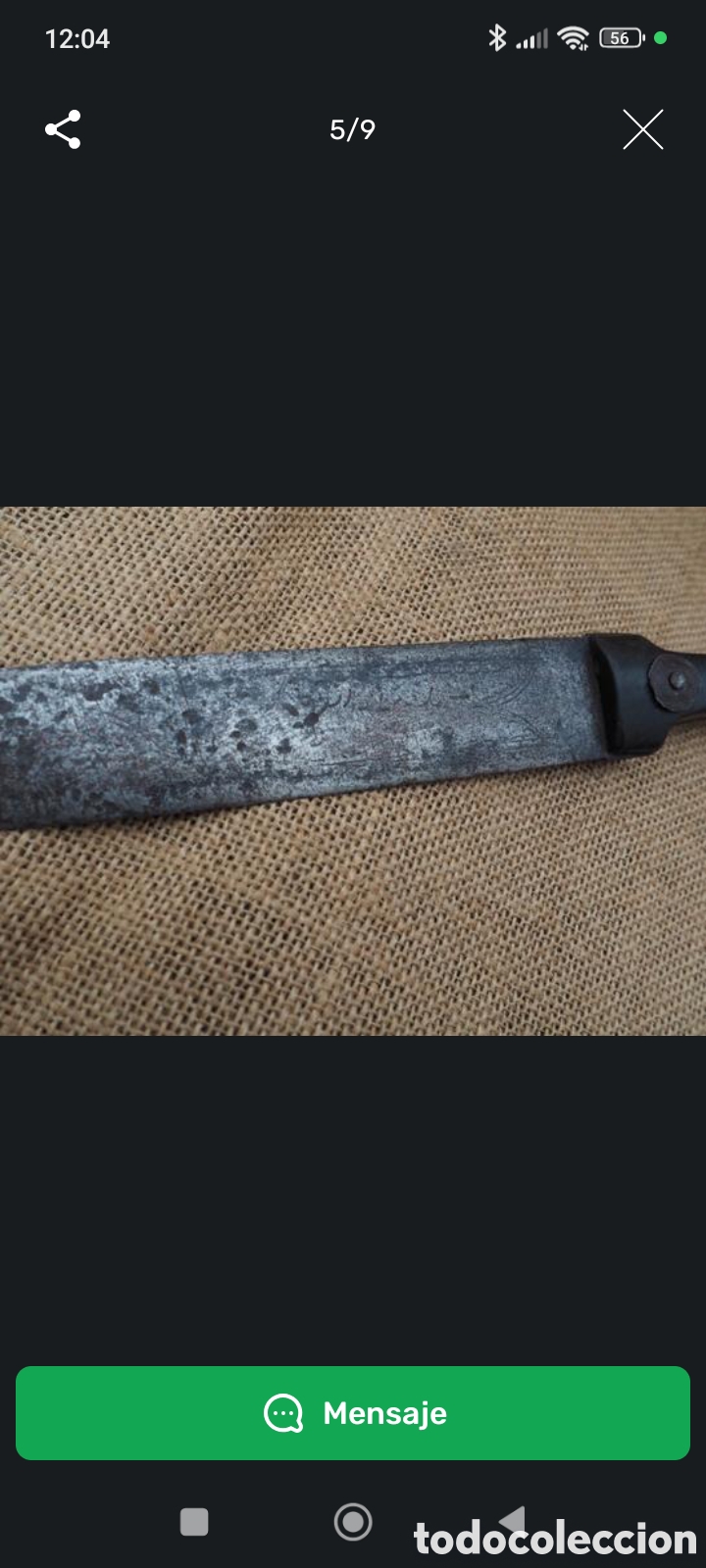 Vintage: DAGA RUSA CAUCASICA KINJAL 1800 - Foto 5