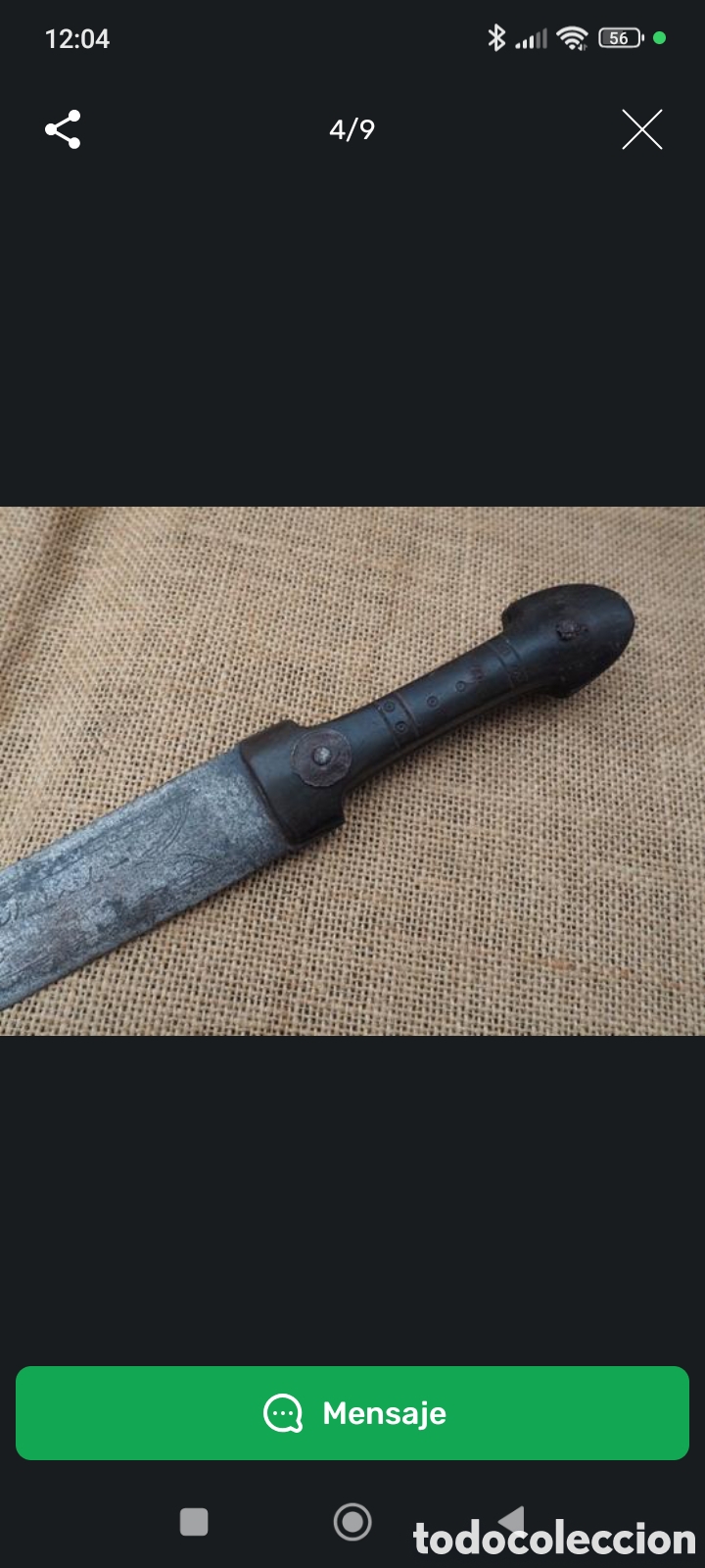 Vintage: DAGA RUSA CAUCASICA KINJAL 1800 - Foto 6