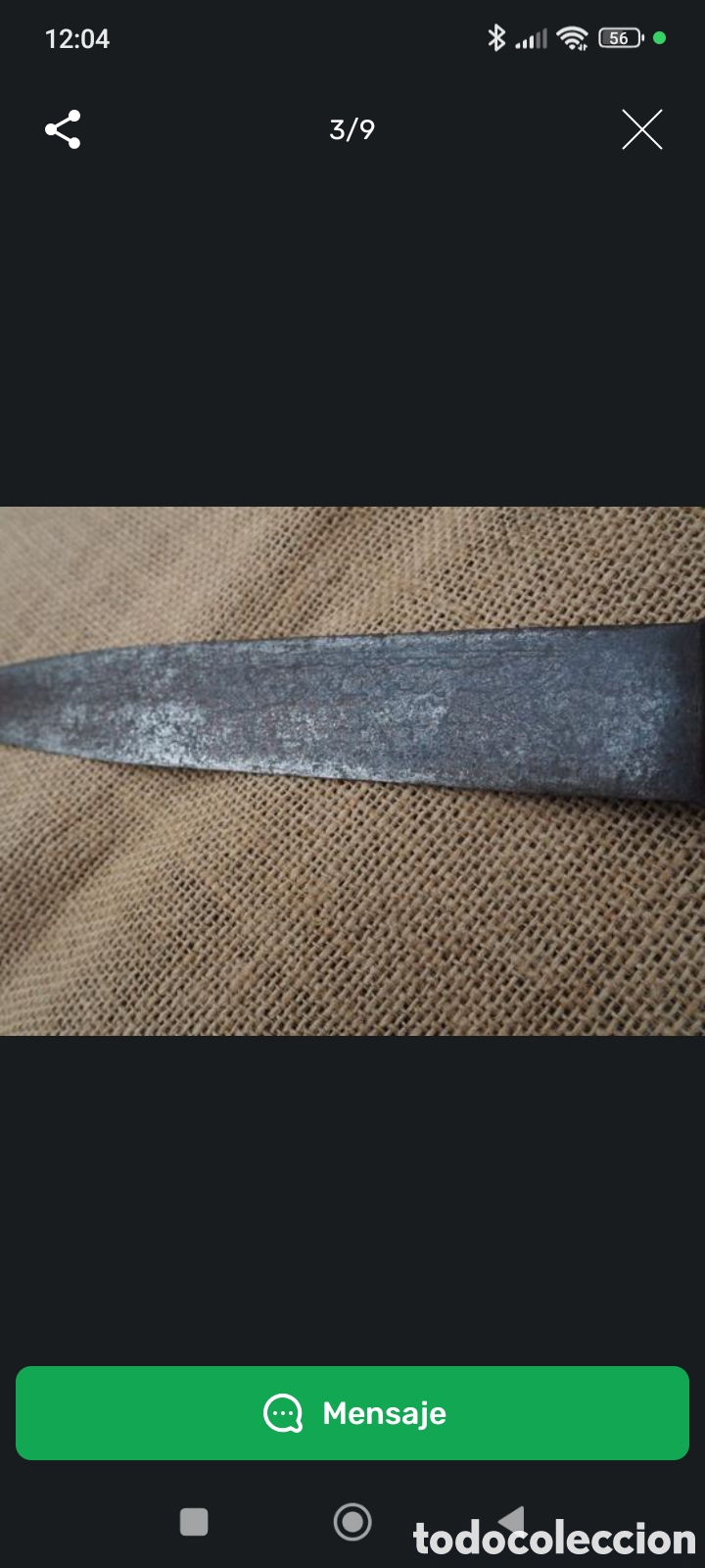 Vintage: DAGA RUSA CAUCASICA KINJAL 1800 - Foto 7