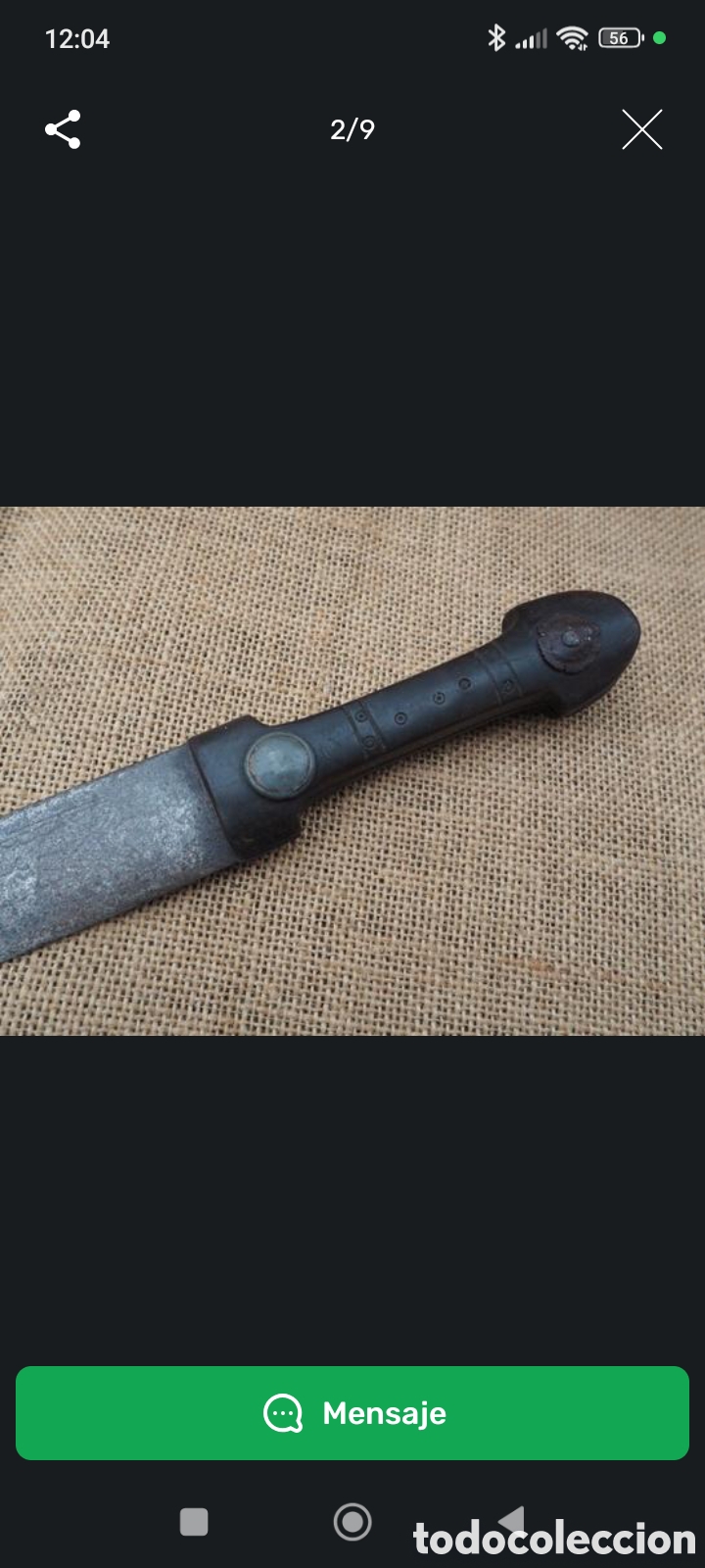 Vintage: DAGA RUSA CAUCASICA KINJAL 1800 - Foto 8