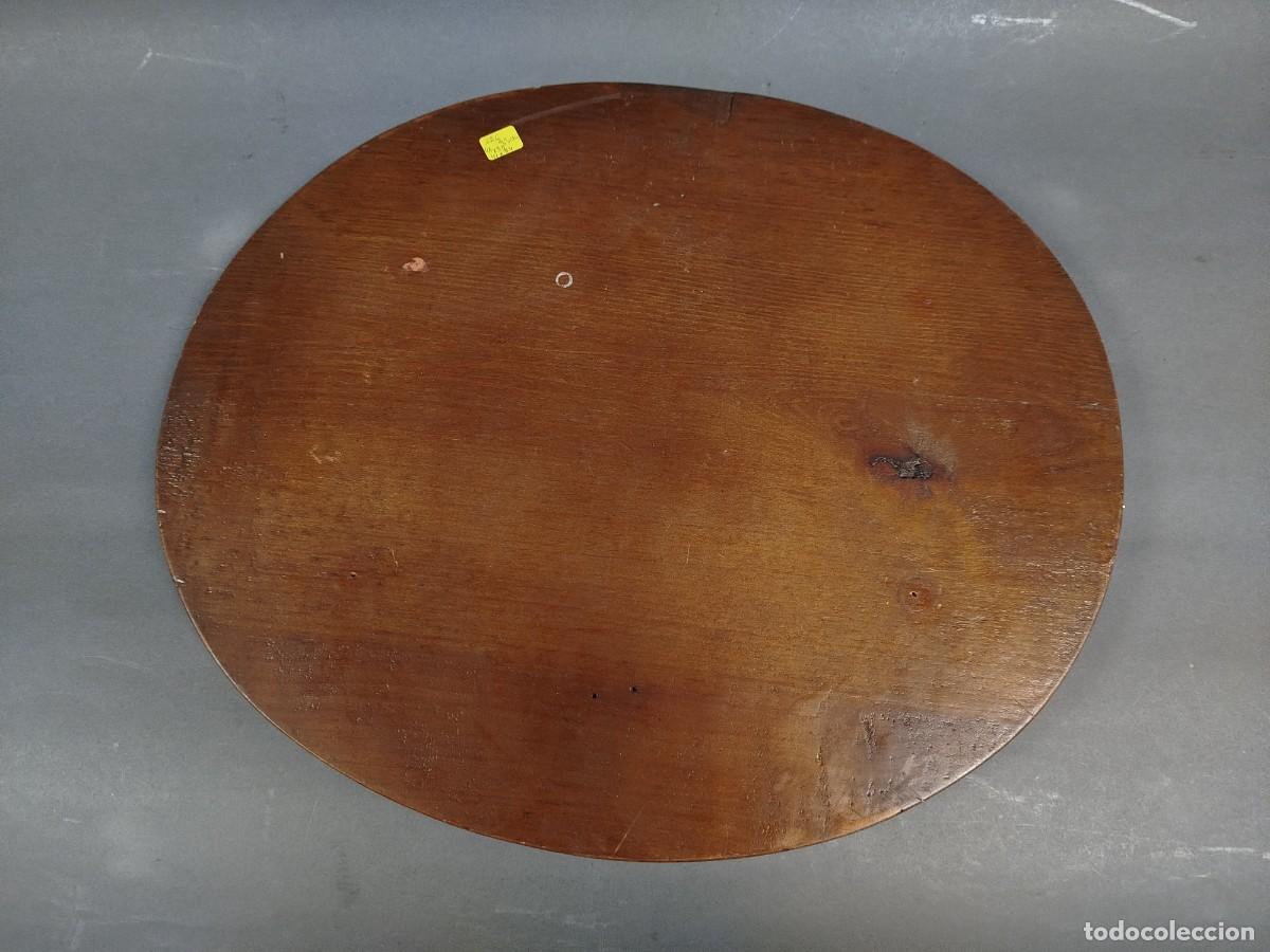 Vintage: PEANA DE MADERA OVALADA GRANDE - Foto 5