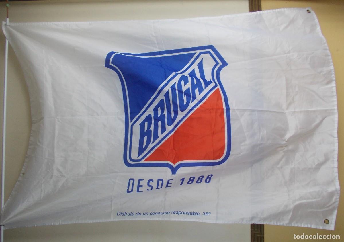 Vintage: Bandera grande Brugal - Foto 1