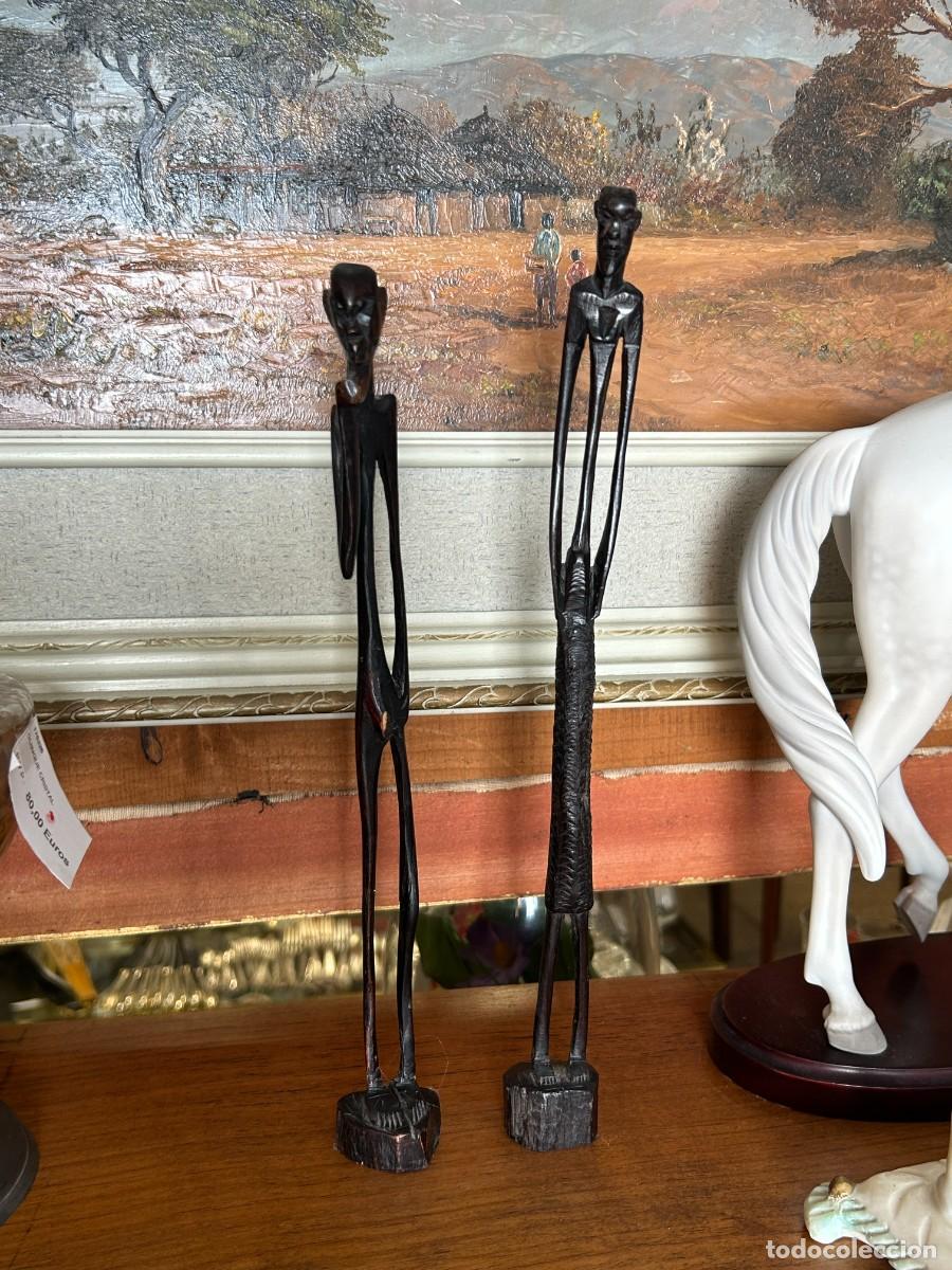 Vintage: Figura de madera de &eacute;bano - Foto 1