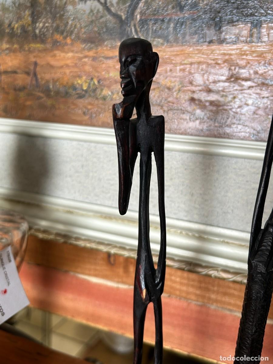 Vintage: Figura de madera de &eacute;bano - Foto 3