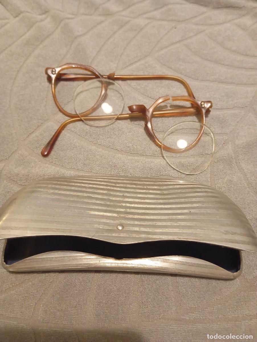 Vintage: GAFAS ANTIGUAS CON FUNDA METAL - Foto 3