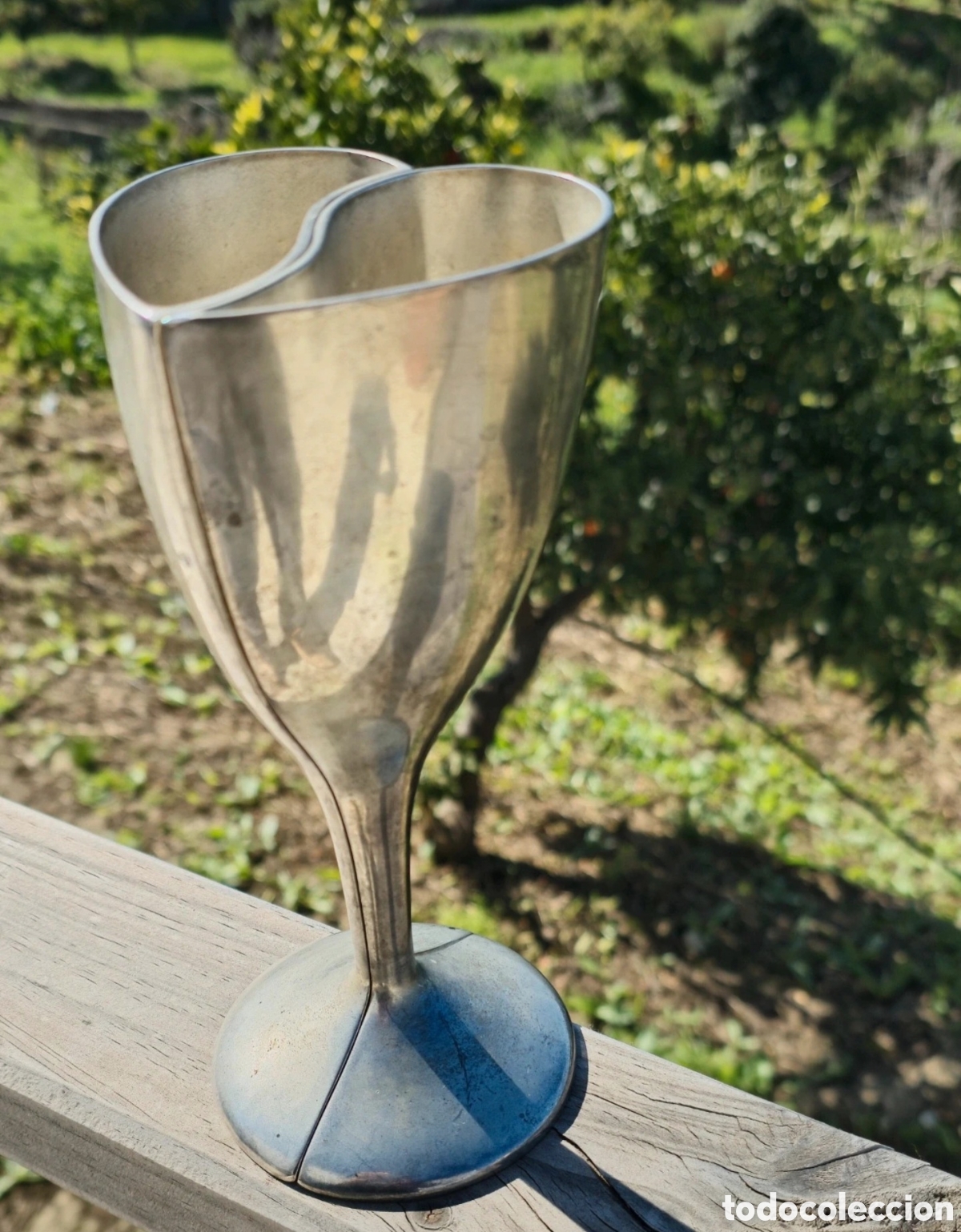 Vintage: Copa doble corazon metal - Foto 7
