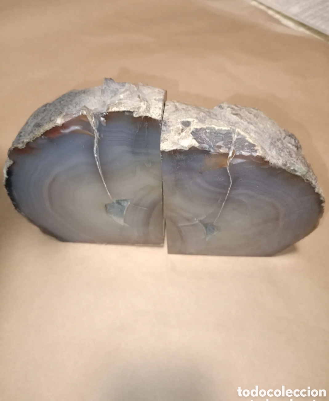Vintage: Dos piedras &Aacute;gata azul en bruto - Foto 4