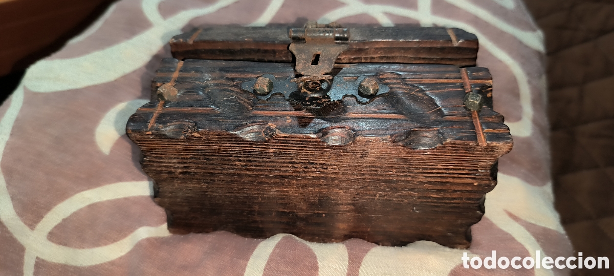 Vintage: ANTIGUA HUCHA MADERA E HIERRO FORJADO - Foto 4