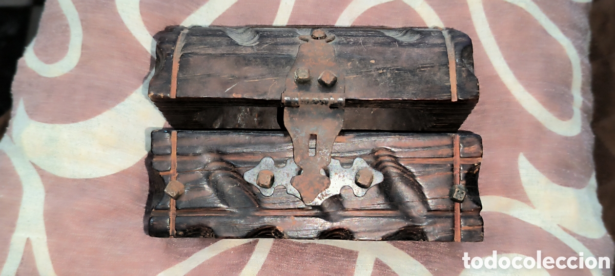 Vintage: ANTIGUA HUCHA MADERA E HIERRO FORJADO - Foto 1