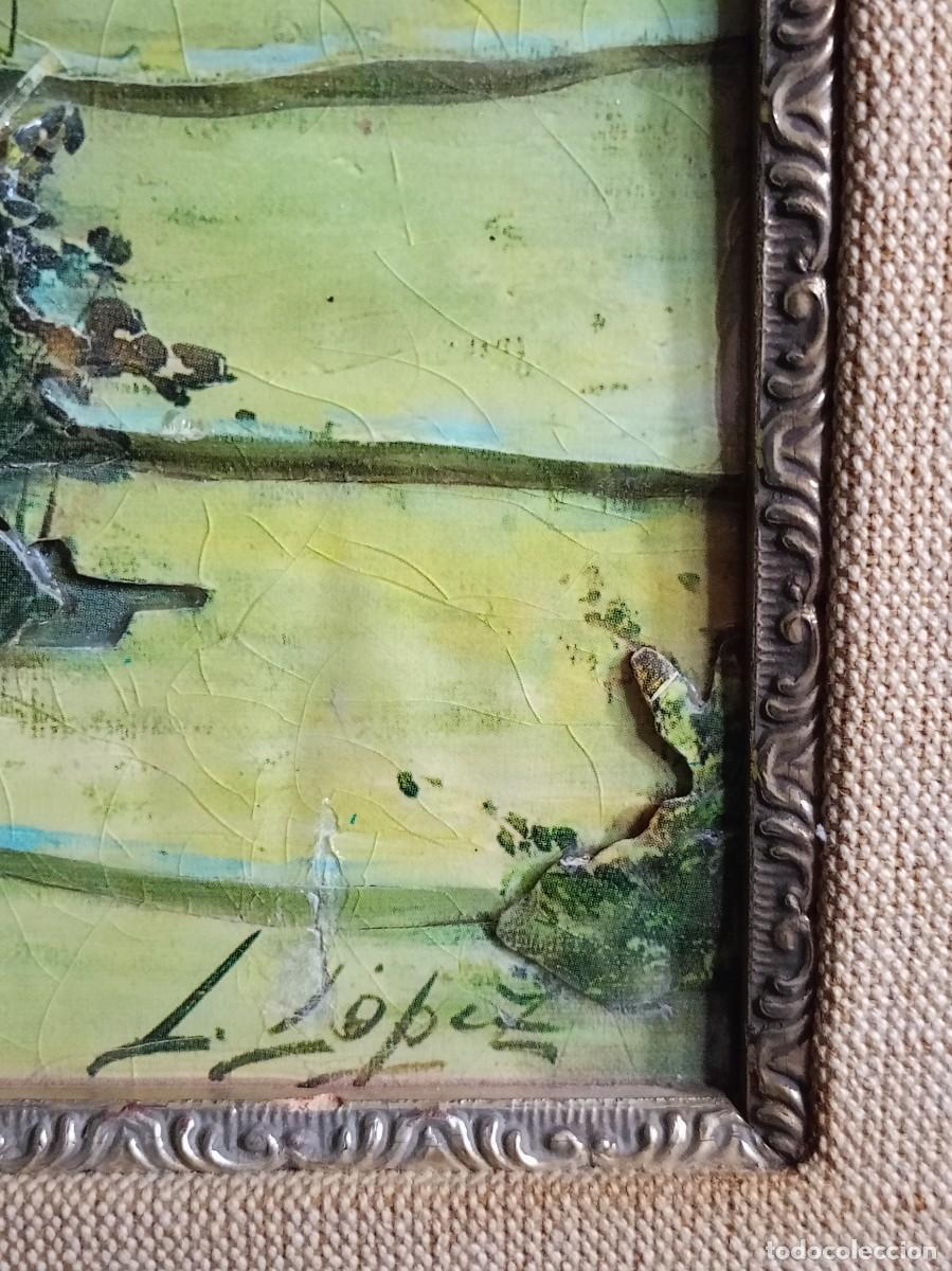 Vintage: cuadro en relieve antiguo paisaje - Foto 3
