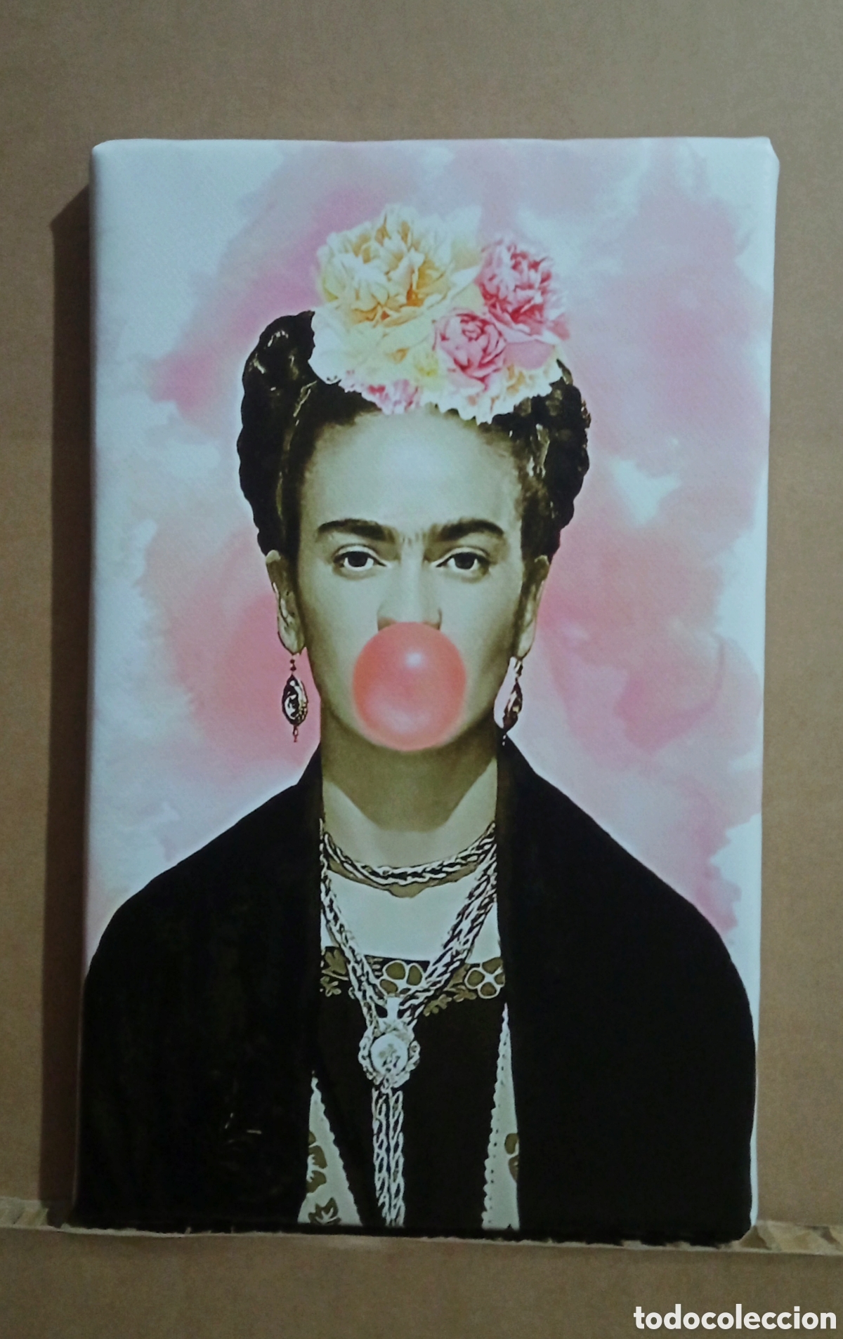 Vintage: Cuadro cartel FRIDA KAHLO globo - Foto 1