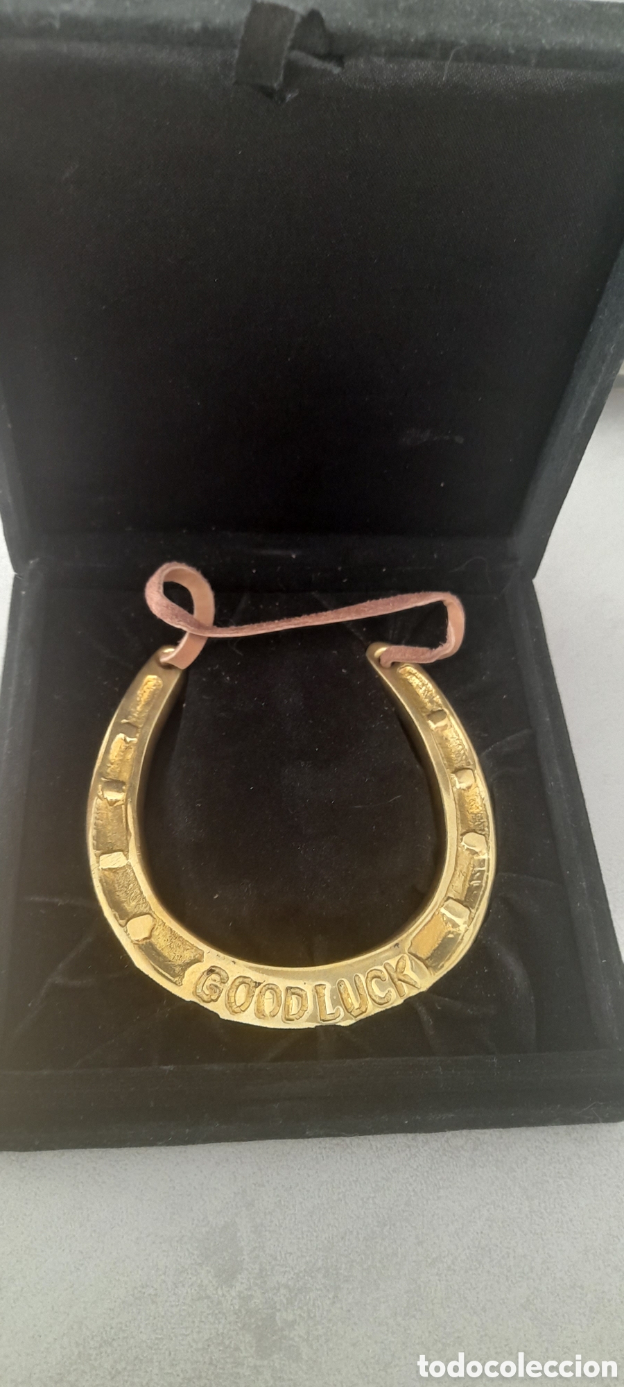 Vintage: Herradura bronce de la suerte - Foto 2