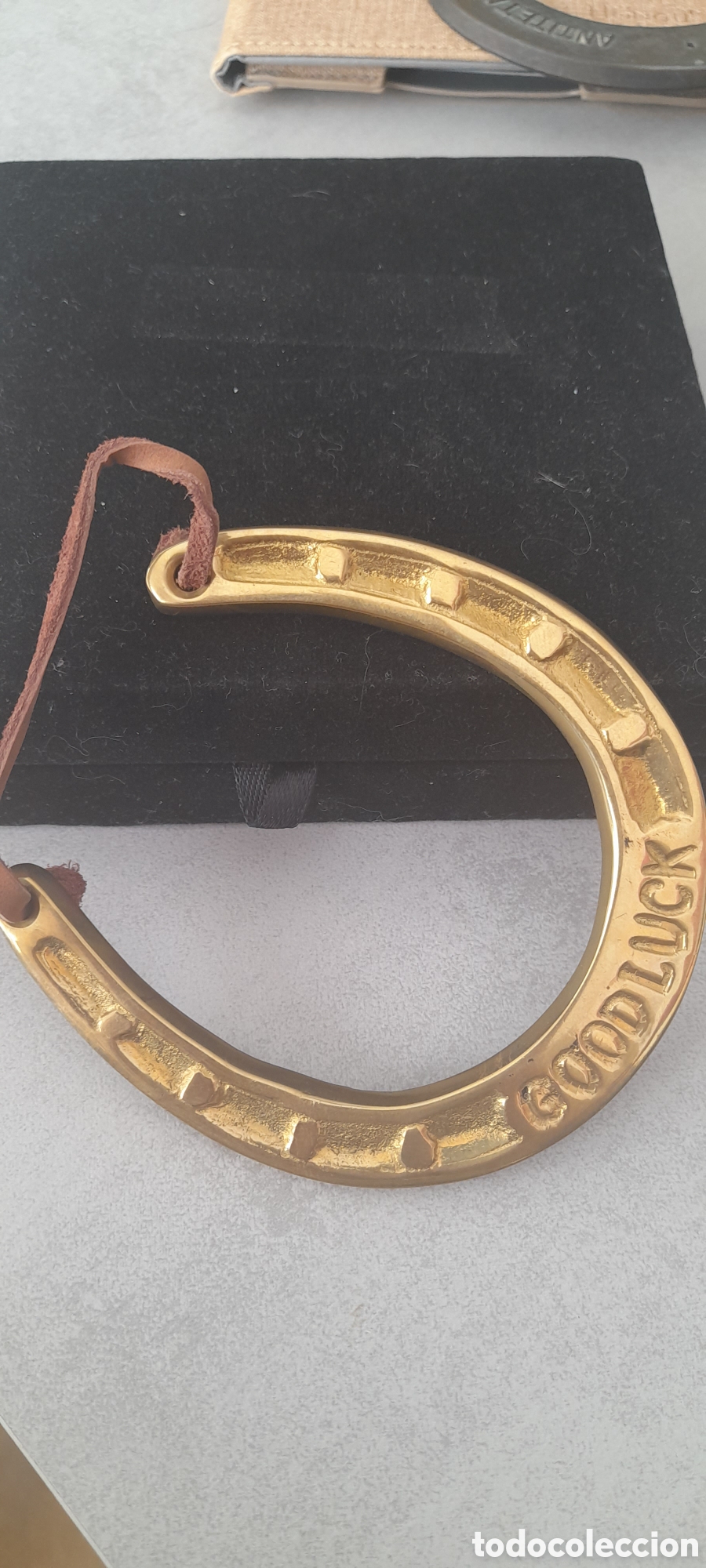 Vintage: Herradura bronce de la suerte - Foto 3