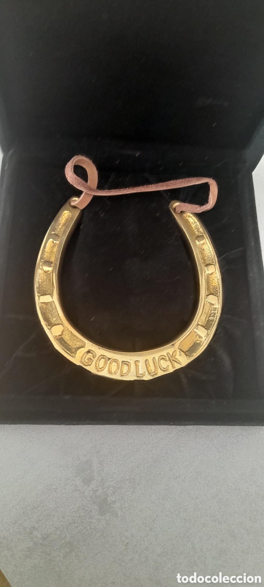 Vintage: Herradura bronce de la suerte - Foto 1