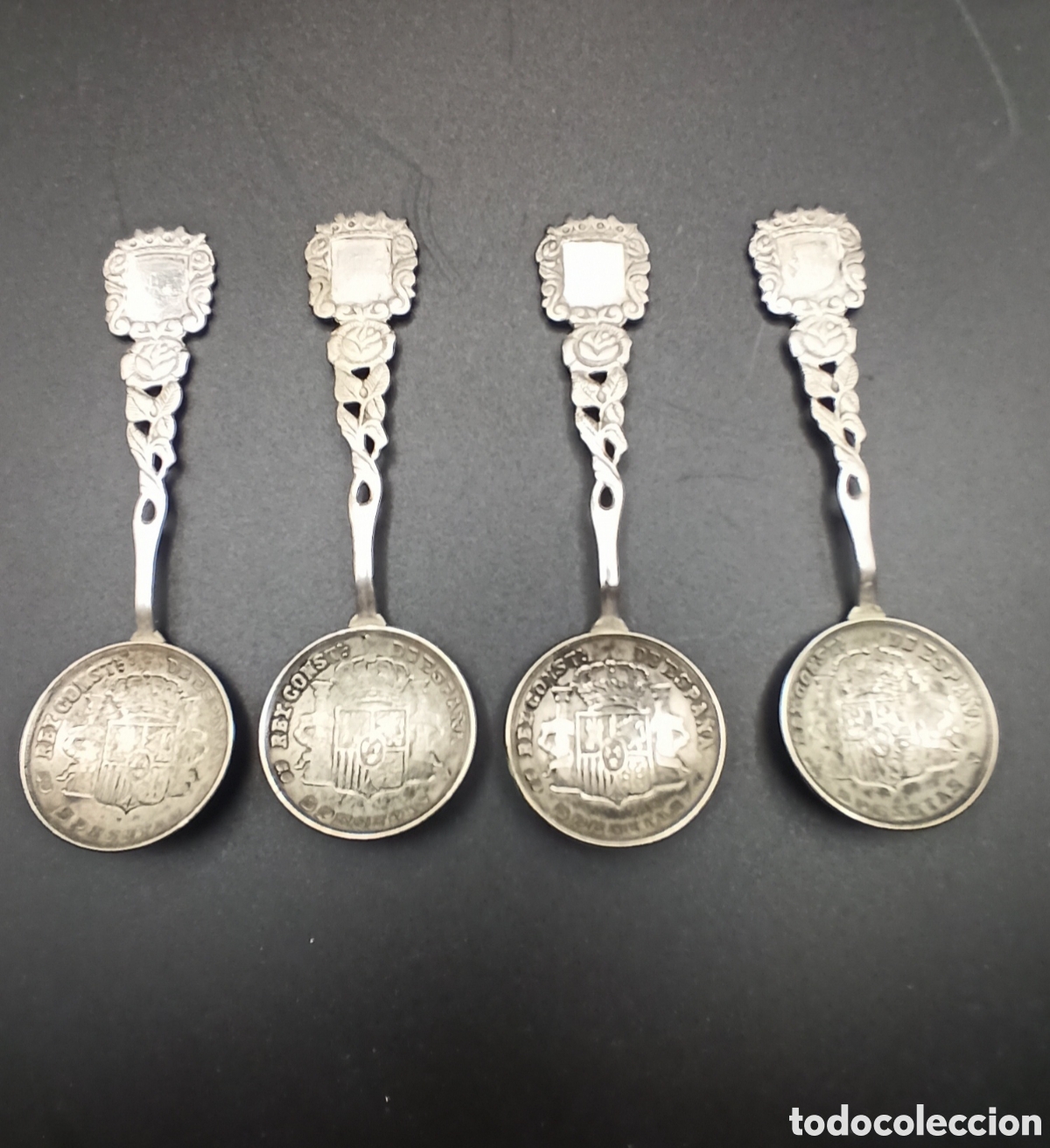 Vintage: Cucharas grabadas antigua - Foto 4