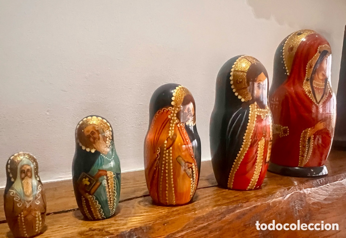 Vintage: Mu&ntilde;ecas rusas . Iconos . Matriuscas. - Foto 2