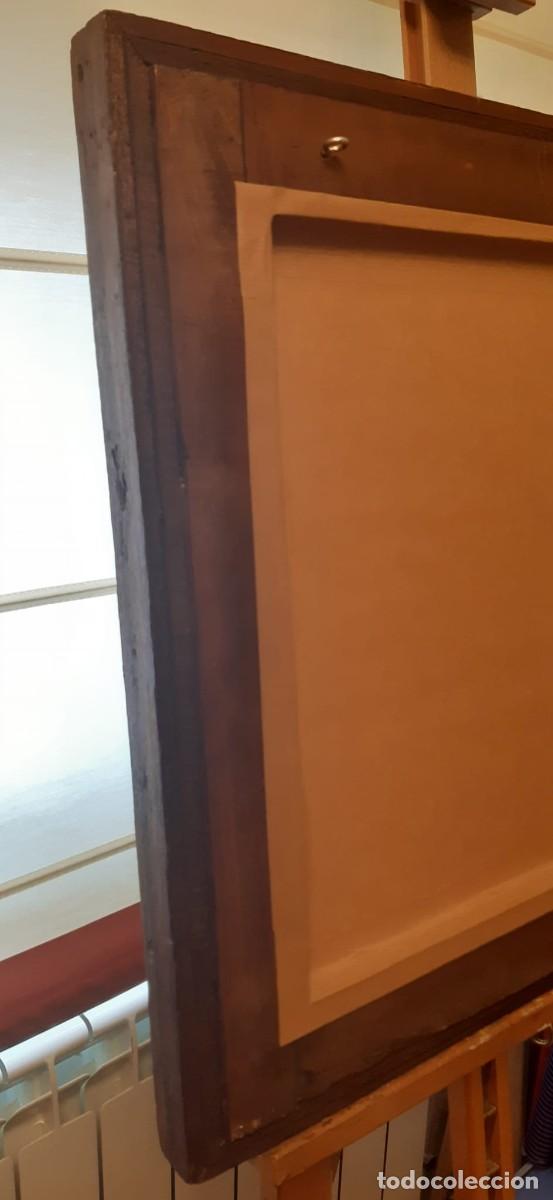 Vintage: VENTANA DE MADERA Y FORJA CON ESPEJO - Foto 7