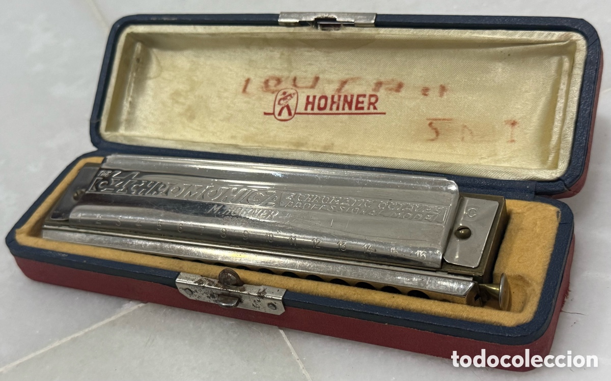 Vintage: ANTIGUA ARM&Oacute;NICA HOHNER 64 CHROMONICA - Foto 2