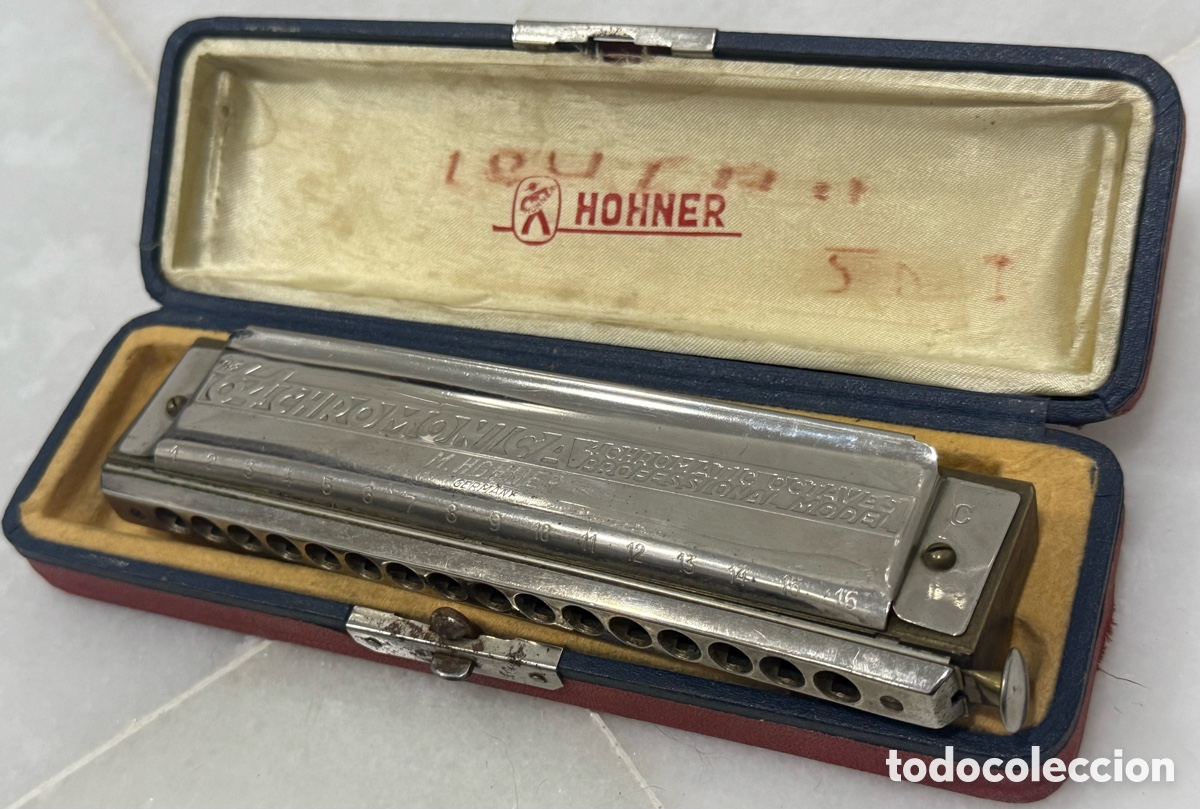 Vintage: ANTIGUA ARM&Oacute;NICA HOHNER 64 CHROMONICA - Foto 3