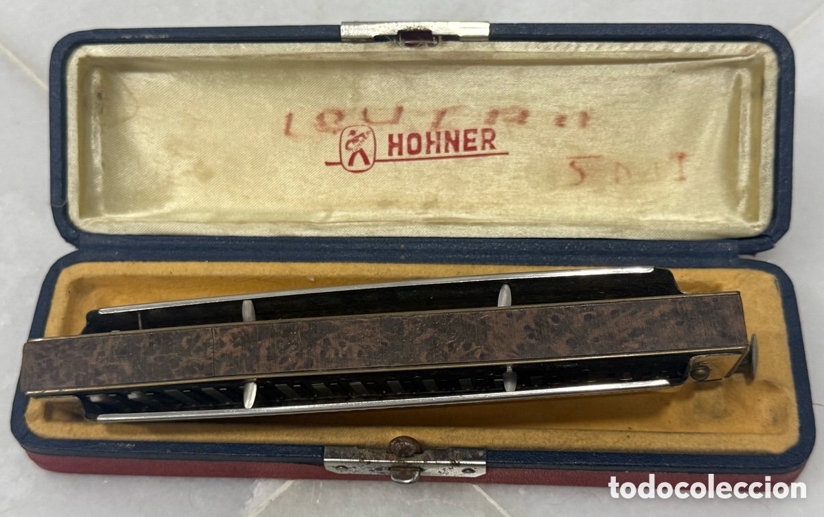 Vintage: ANTIGUA ARM&Oacute;NICA HOHNER 64 CHROMONICA - Foto 5