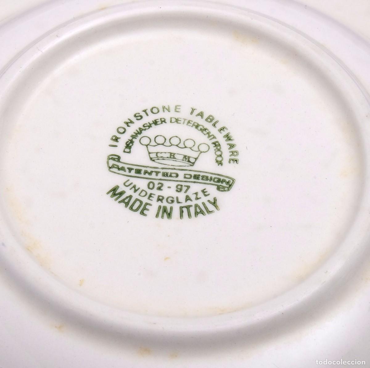 Vintage: 3 platos hondos ironstone tableware. Italia - Foto 3
