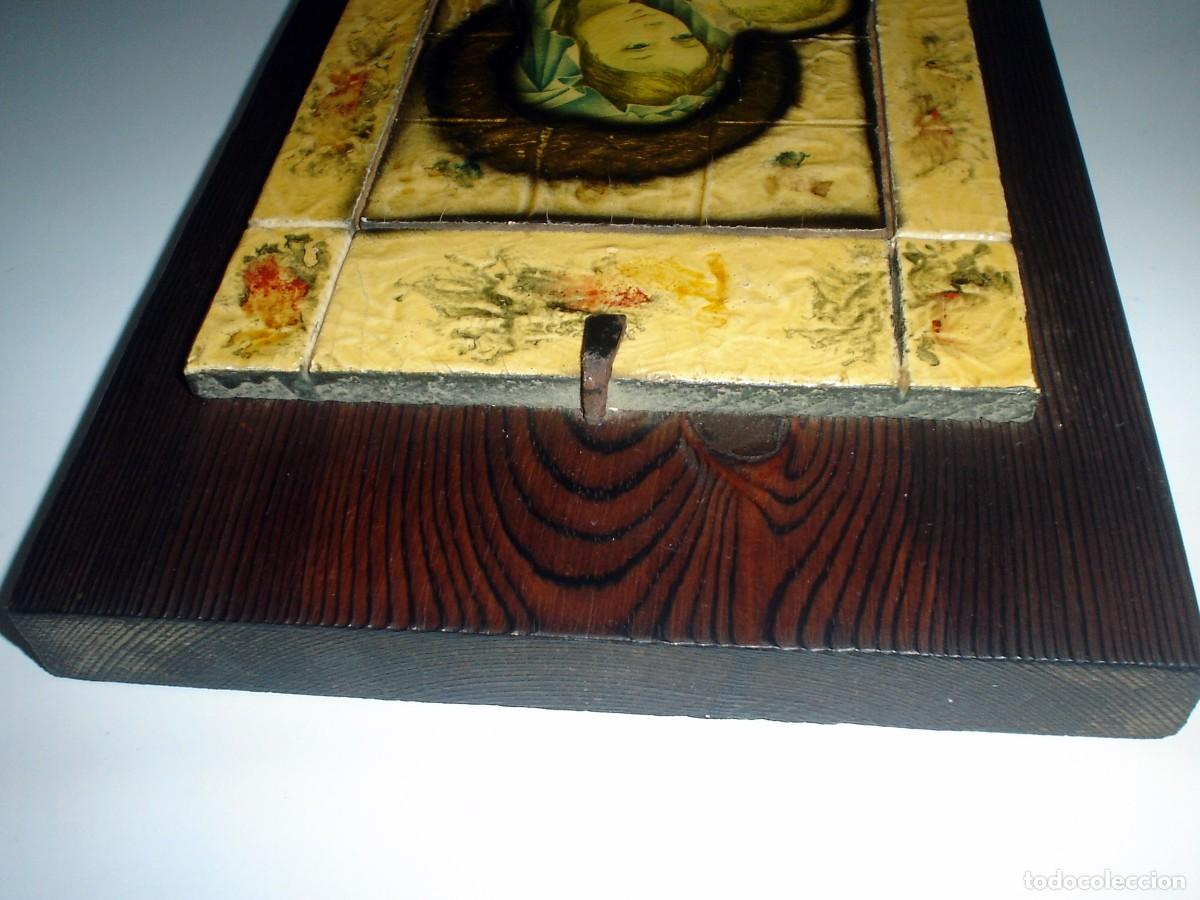 Vintage: CUADRO VIRGEN MAR&Iacute;A EN MADERA - Foto 2