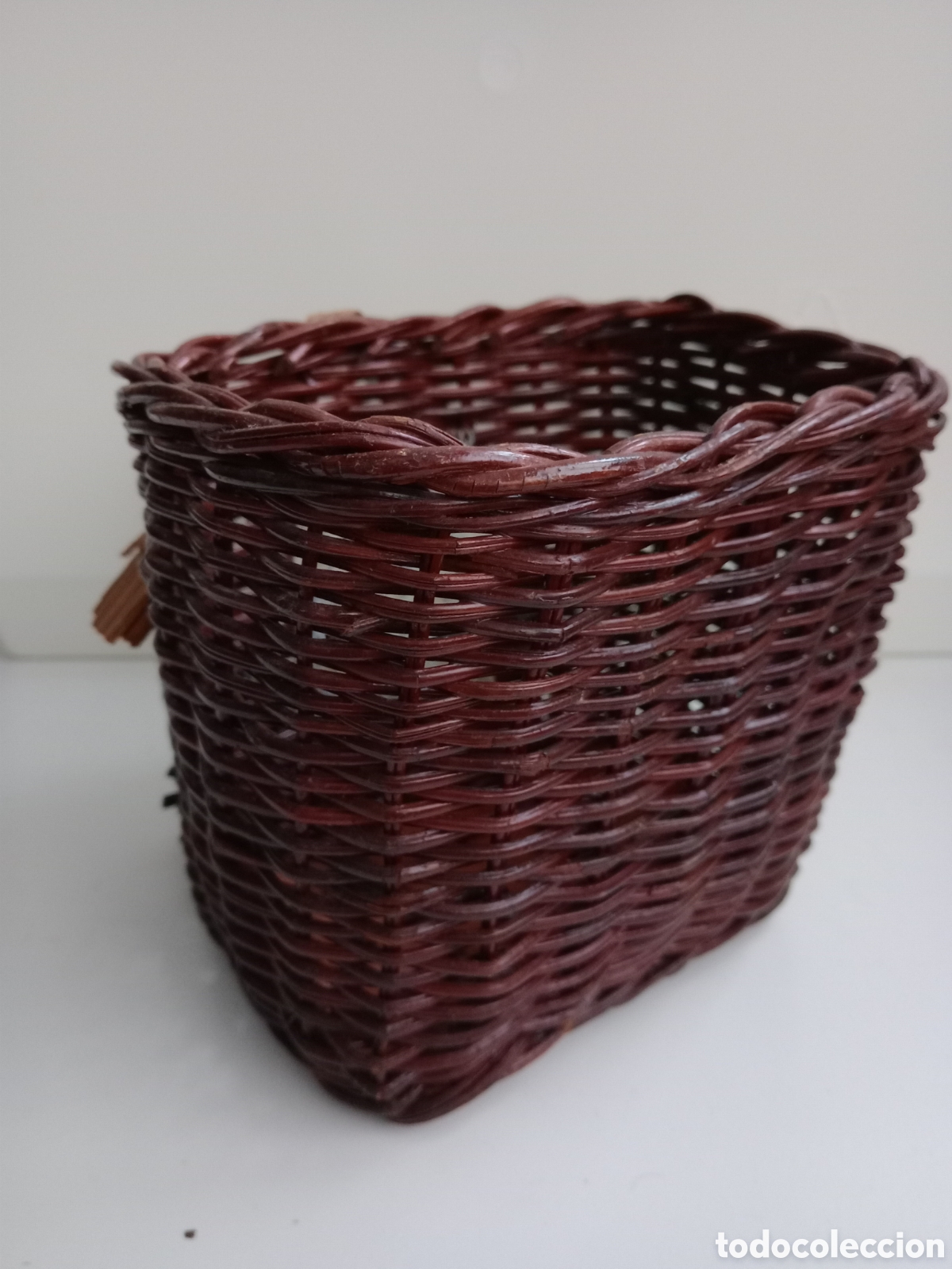 Vintage: Cesta de mimbre decorada - Foto 3