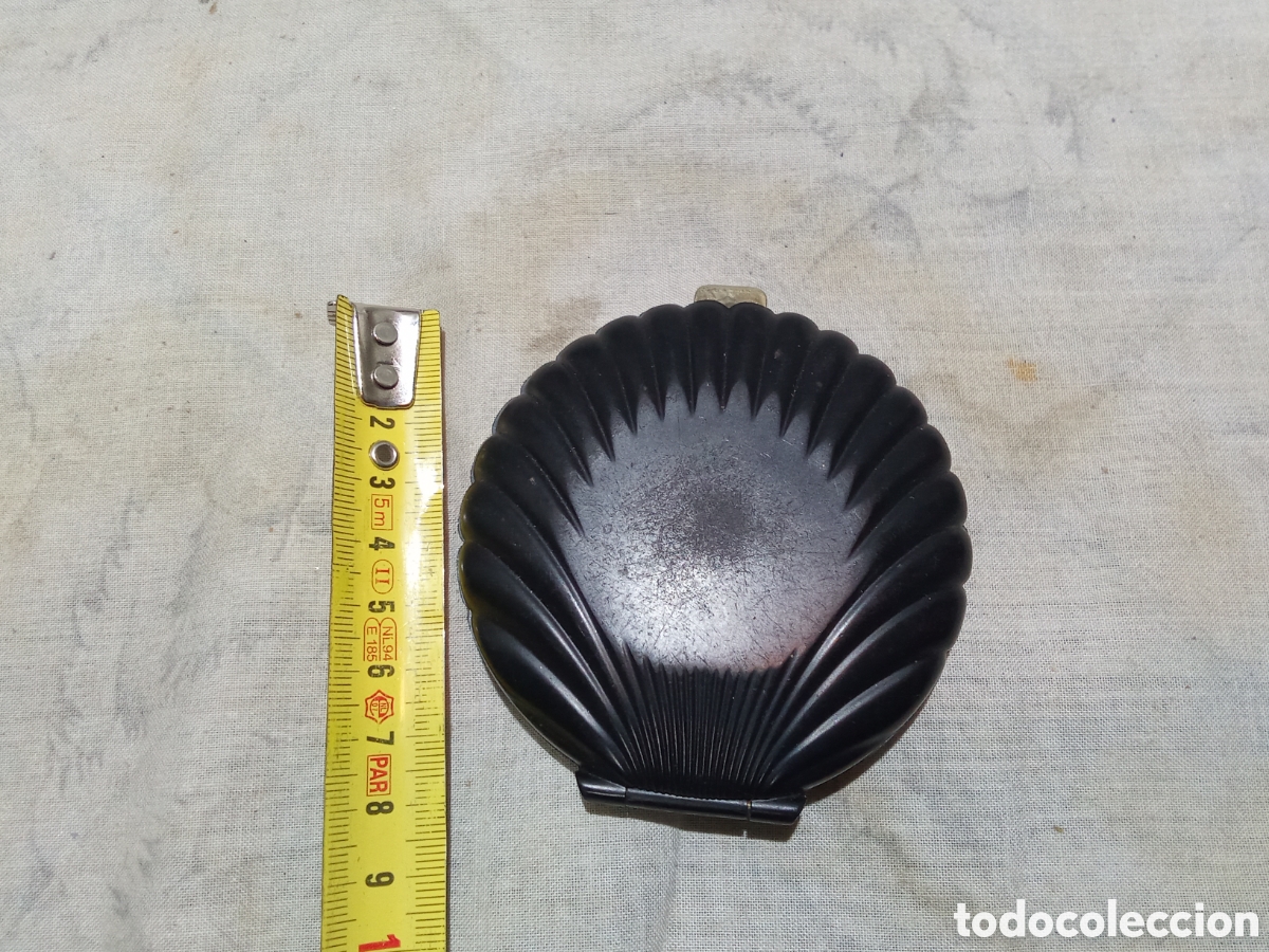Vintage: BONITO ESPEJO DE MANO CON FORMA DE CONCHA - Foto 4