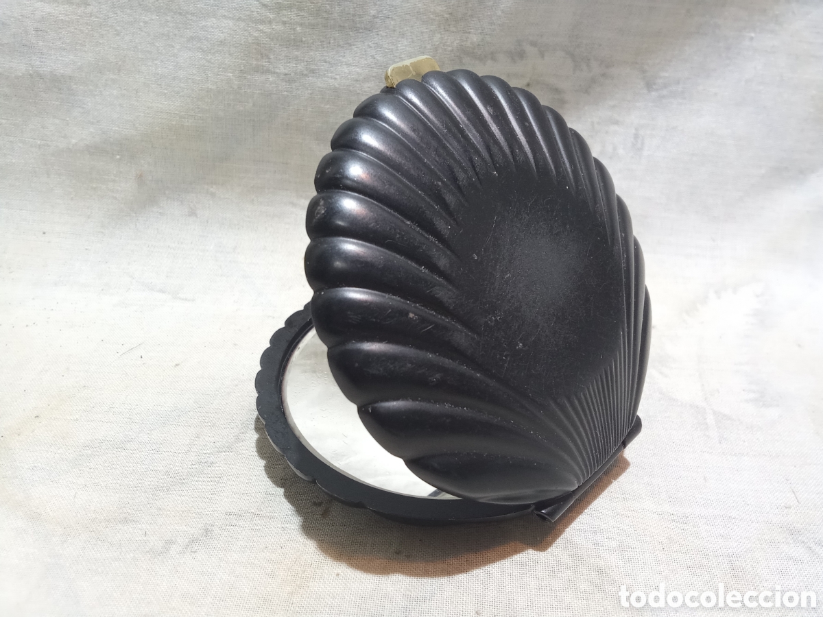 Vintage: BONITO ESPEJO DE MANO CON FORMA DE CONCHA - Foto 1
