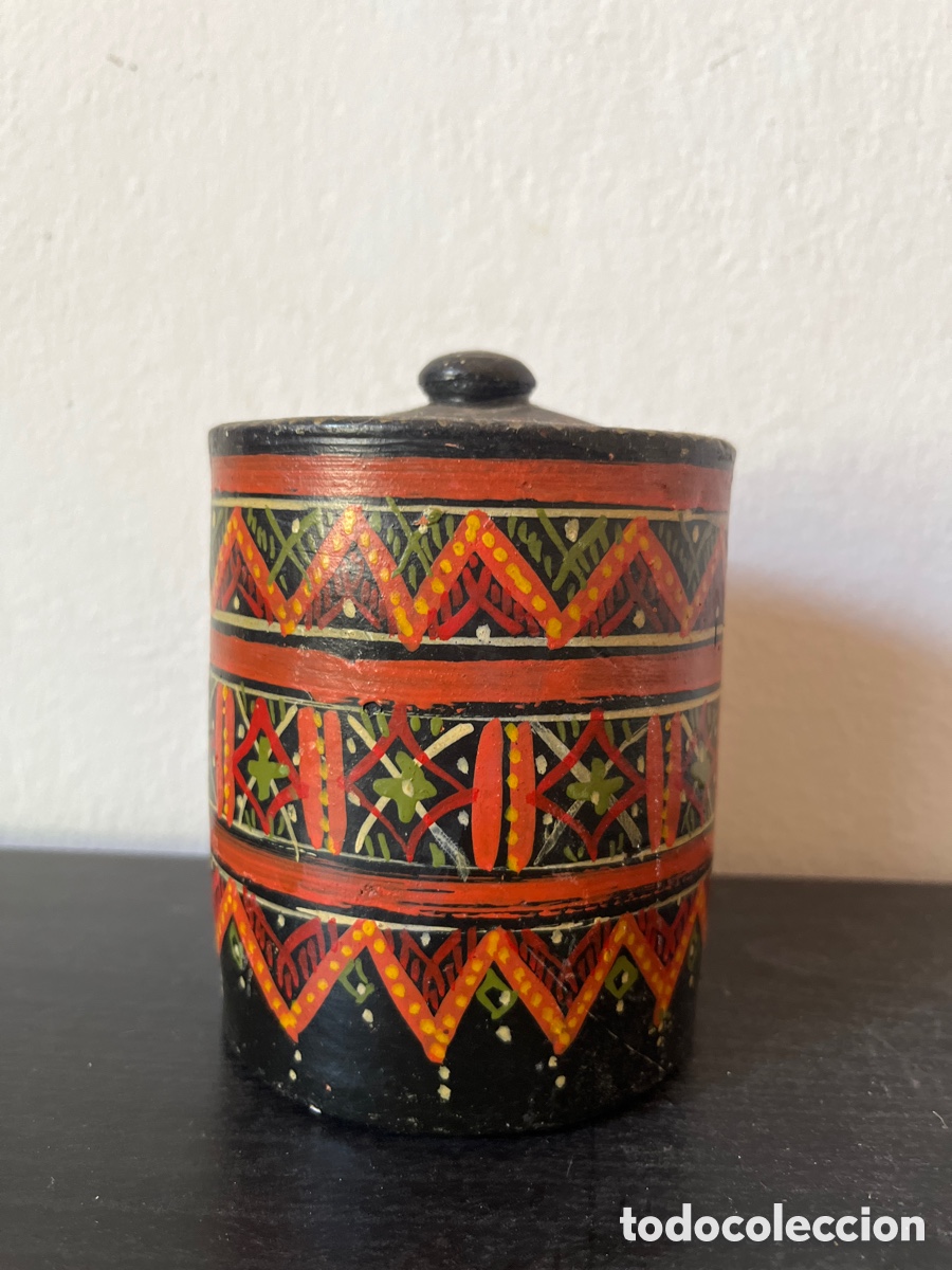 Vintage: Joyero/Caja inca pintada a mano - Foto 1