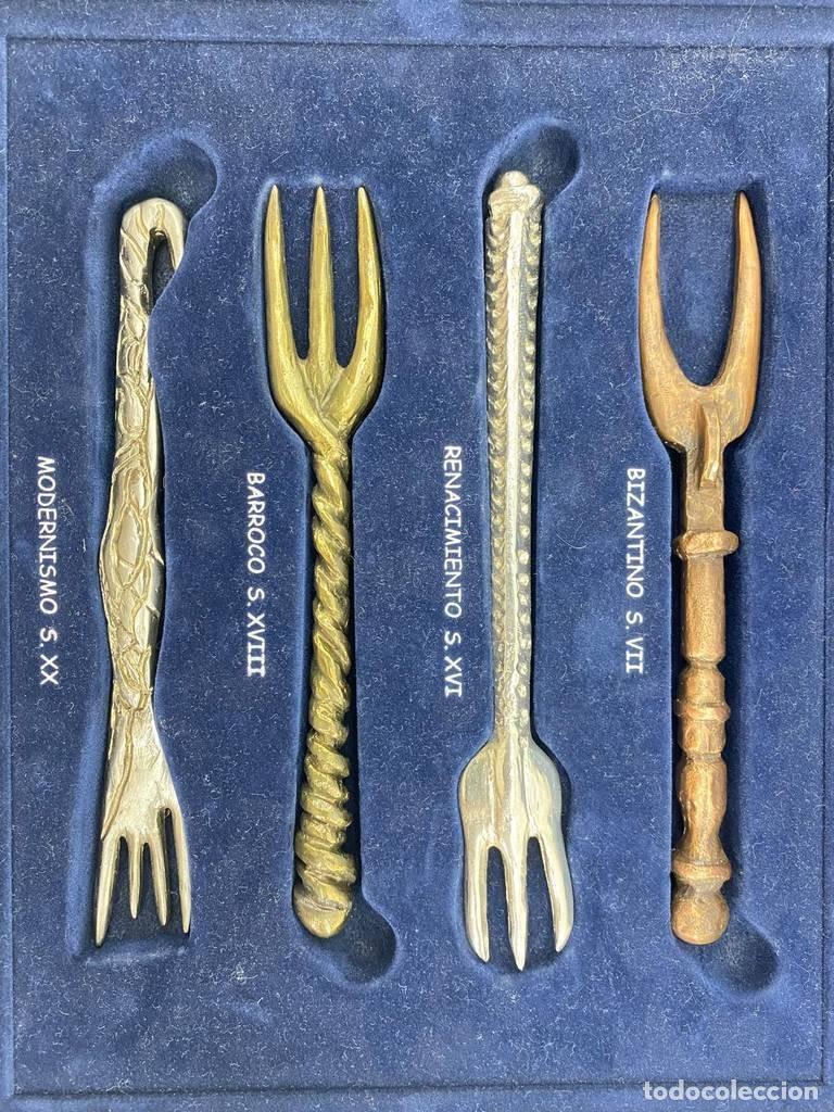 Vintage: TENEDORES DECORATIVOS DE &Eacute;POCA - Foto 7