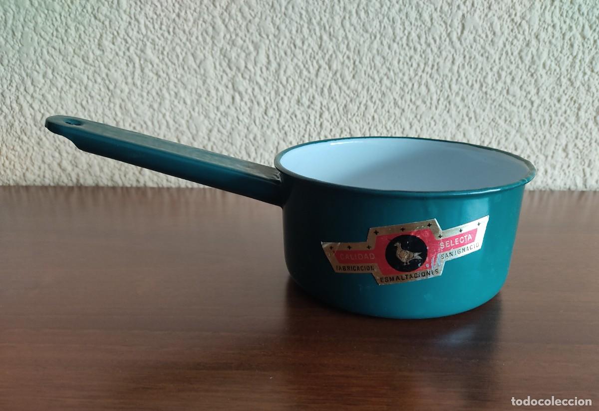 Vintage: Cazo de acero esmaltado San Ignacio - Foto 1
