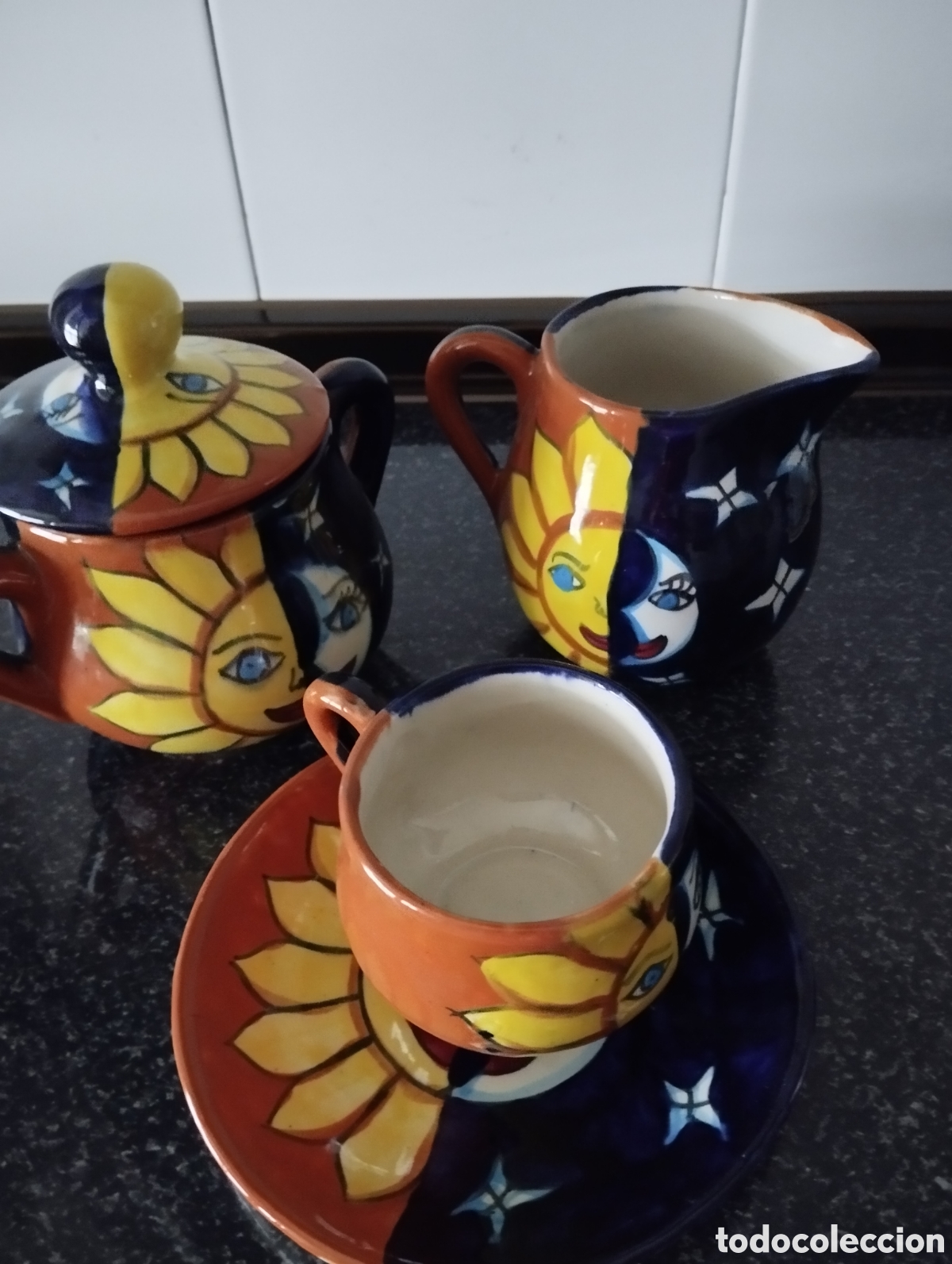 Vintage: Juego de caf&eacute; vajilla tra&iacute;da de M&eacute;xico. - Foto 1