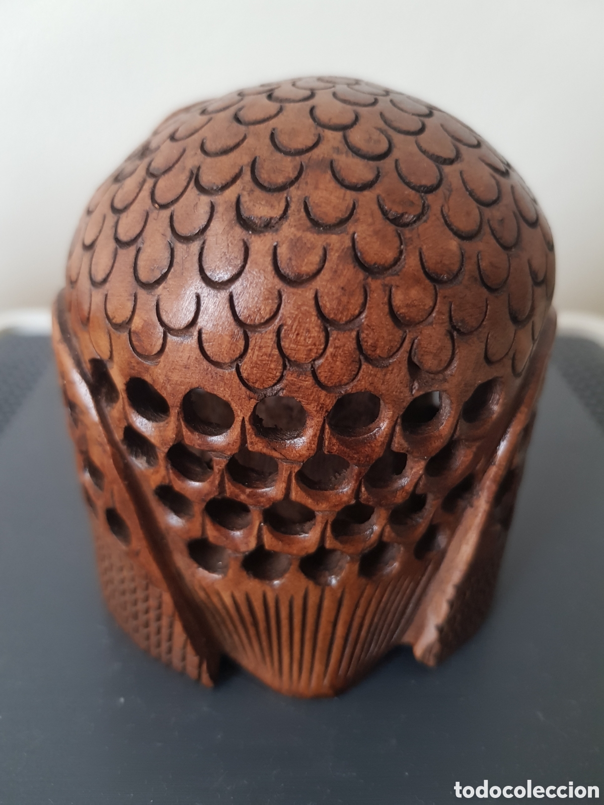 Vintage: B&uacute;ho tallado en madera calada. - Foto 4