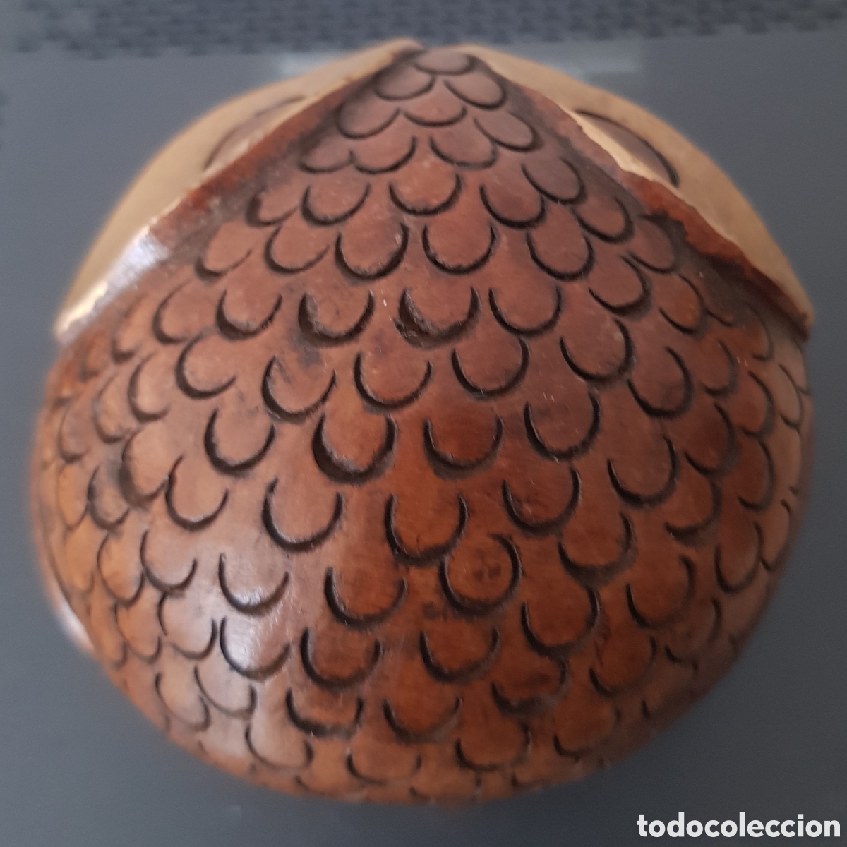 Vintage: B&uacute;ho tallado en madera calada. - Foto 5