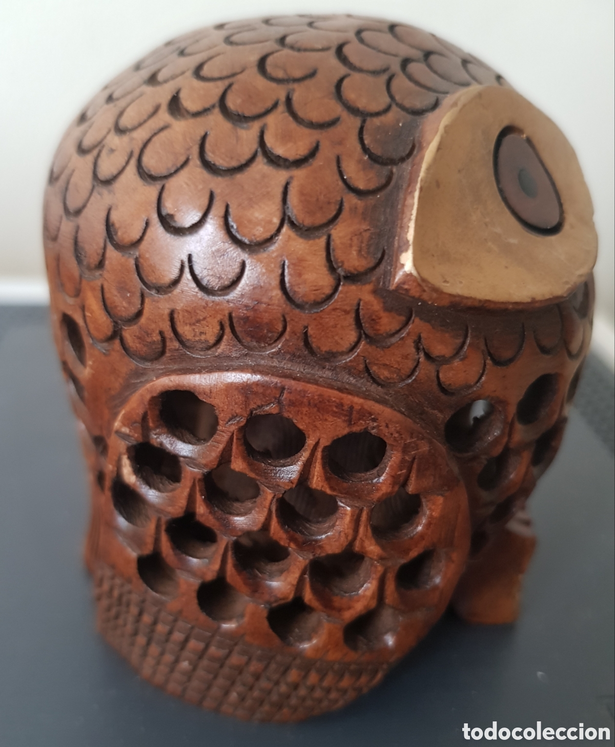 Vintage: B&uacute;ho tallado en madera calada. - Foto 7