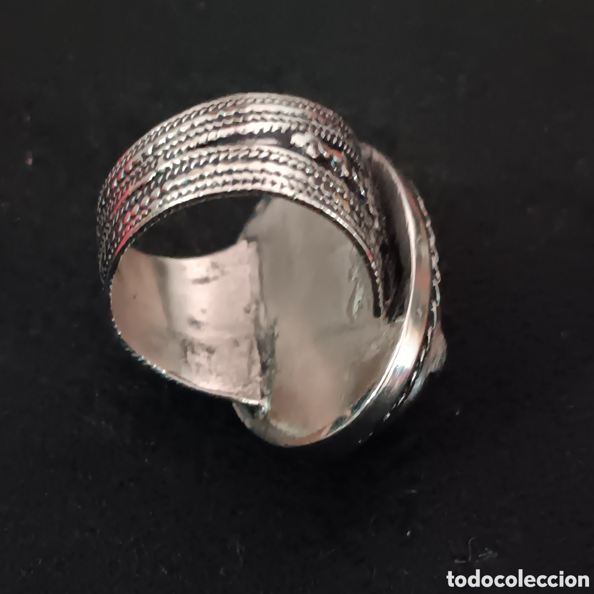 Vintage: Anillo cuarzo Rosa cabuchon - Foto 4