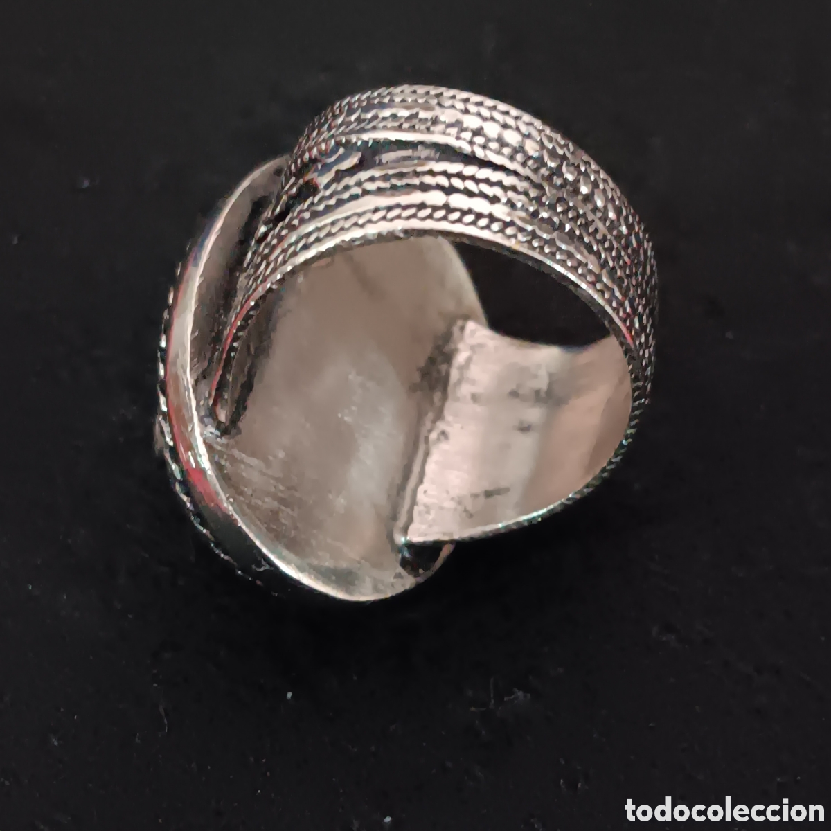 Vintage: Anillo cuarzo Rosa cabuchon - Foto 5