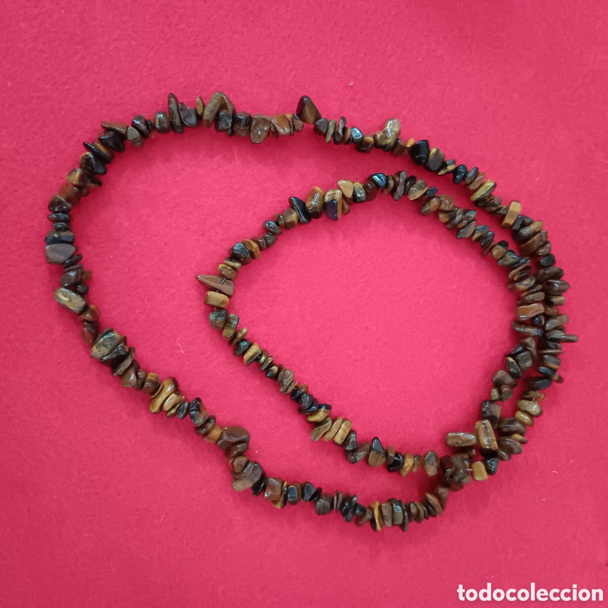 Vintage: Collar ojo de tigre piedra irregular - Foto 2
