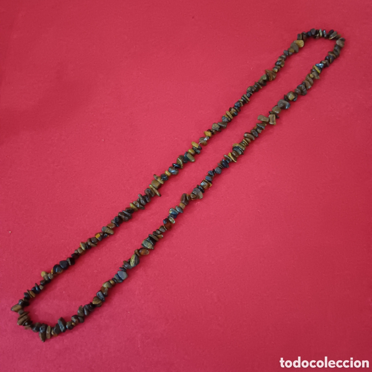 Vintage: Collar ojo de tigre piedra irregular - Foto 3