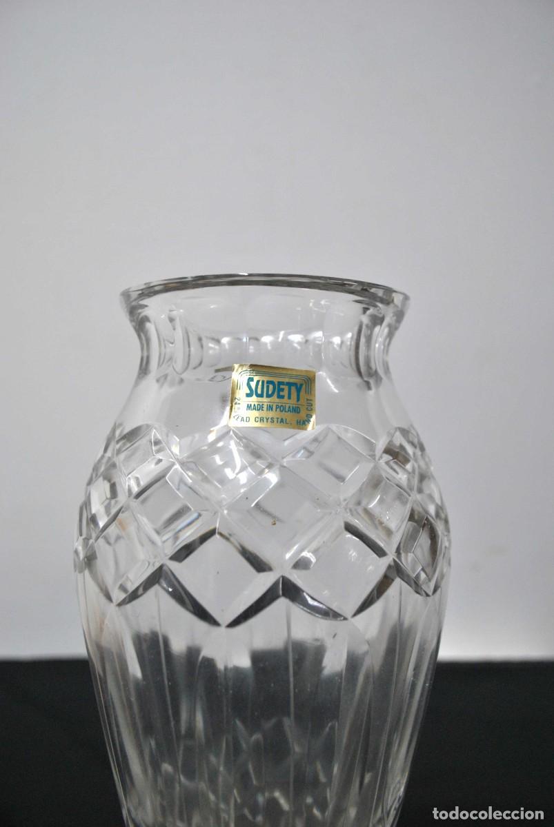 Vintage: FLORERO VINTAGE DE CRISTAL - Foto 4