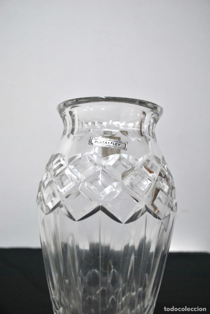 Vintage: FLORERO VINTAGE DE CRISTAL - Foto 5
