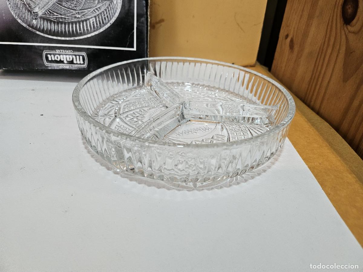 Vintage: bandeja de cristal tallada - Foto 2