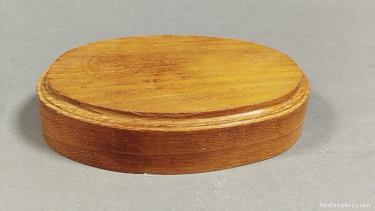 Vintage: PEANA DE MADERA OVALADA - Foto 1