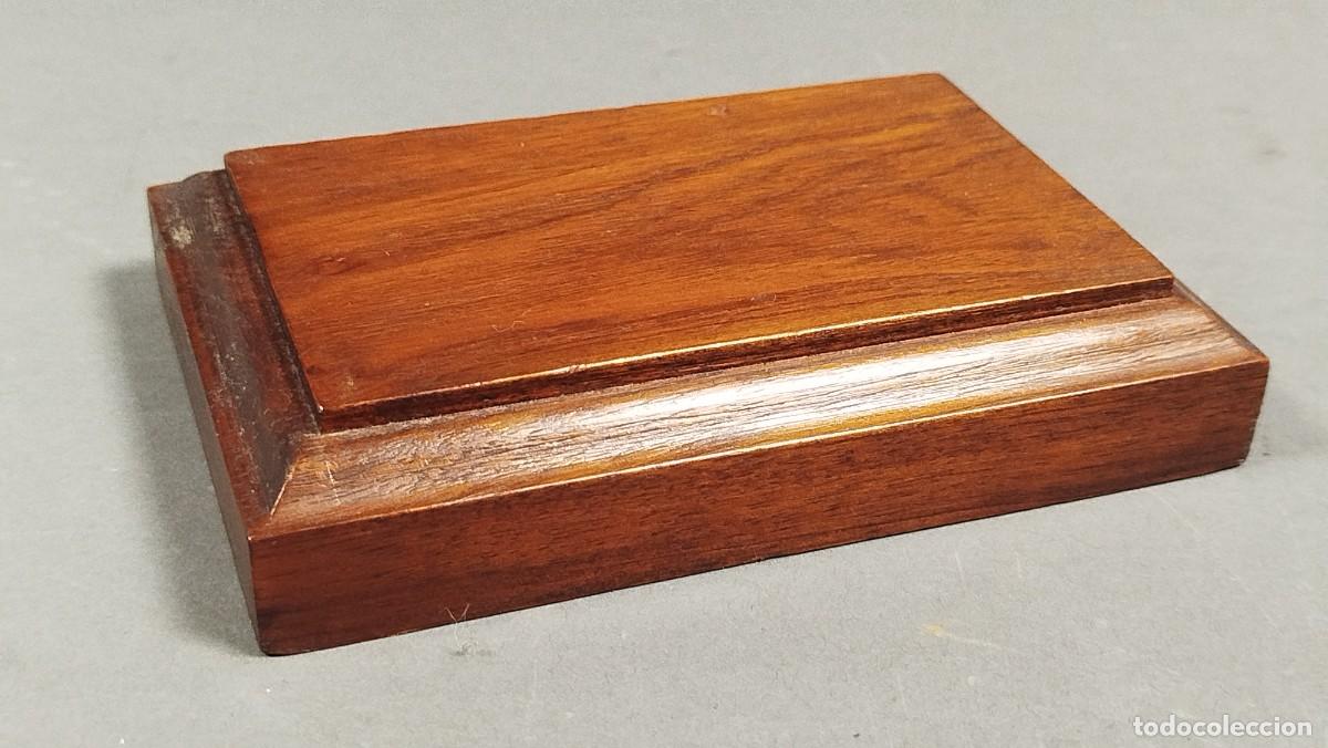 Vintage: BASE DE MADERA RECTANGULAR - Foto 2