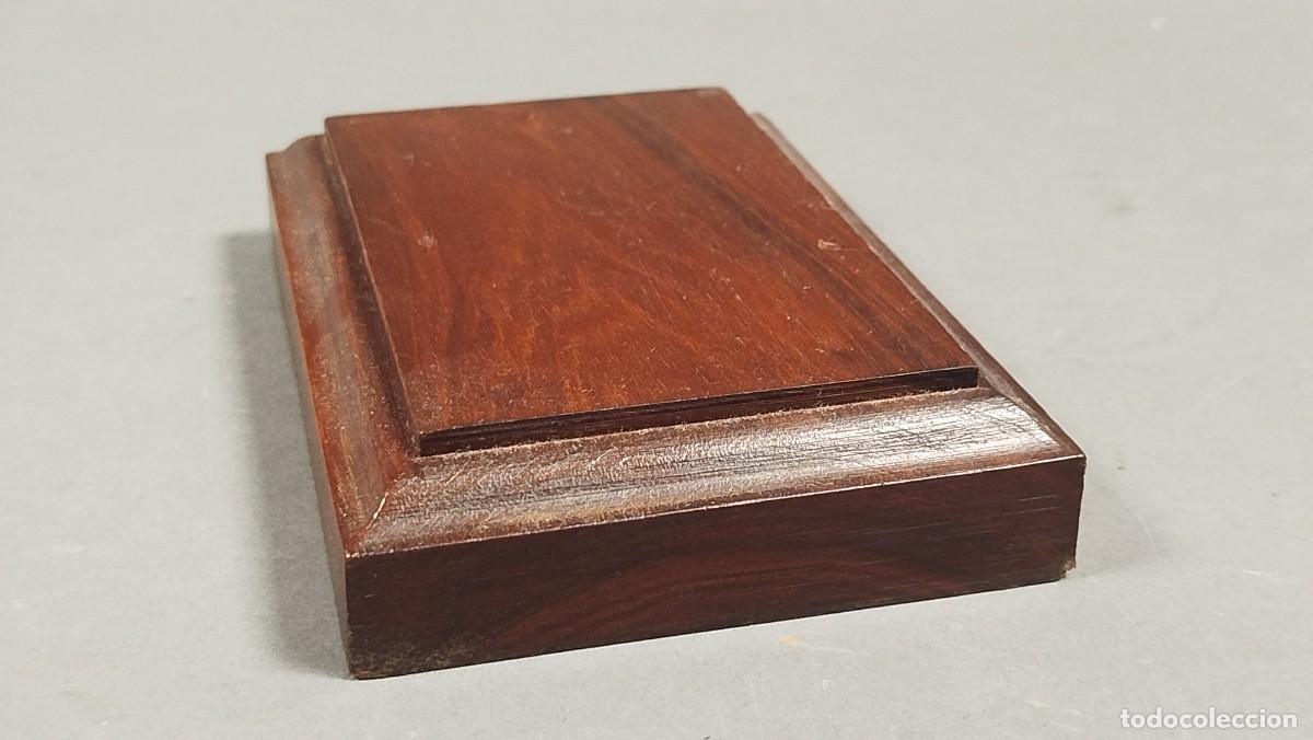 Vintage: BASE DE MADERA RECTANGULAR - Foto 3